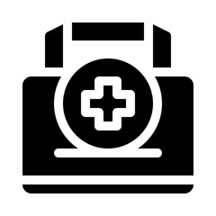 Obraz premium First Aid Kit glyph icon