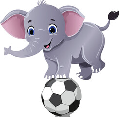 Fototapeta premium Cute simple elephant cartoon design, and simple elephant cartoon isolated, or animals cartoon vector.