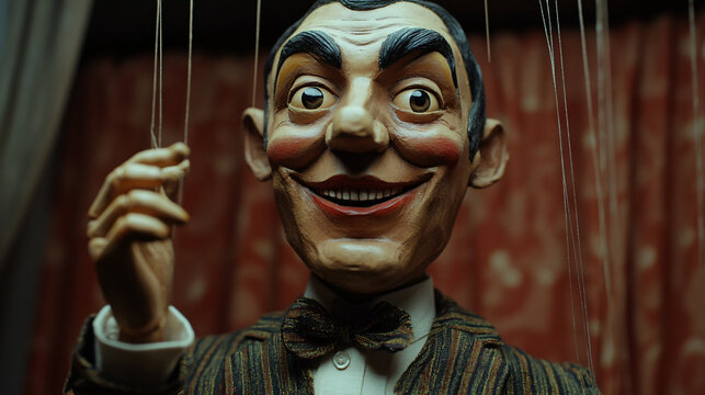 a puppet with a smile