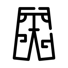 Jeans line icon