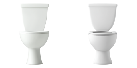 toilet bowl icon. Compact toilet bowl design with realistic shading transparent background