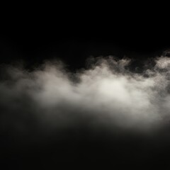 Dramatic Smoke Effect on Black Background - Abstract Texture