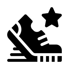 Sneakers glyph icon