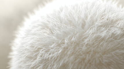 Fototapeta premium Closeup Of 3d Fluffy Textured Ball