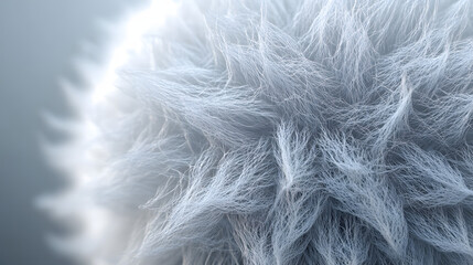 Obraz premium Closeup Of 3d Fluffy Textured Ball