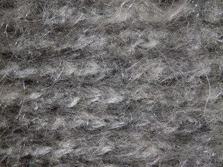 The image is of a fuzzy gray and white texture