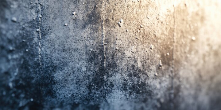 Blurred gray and dark textured cement wall with a bright vignette area highlighting a soft glowing center for copyspace and depth effects.
