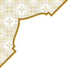 Islamic Pattern Corner Border