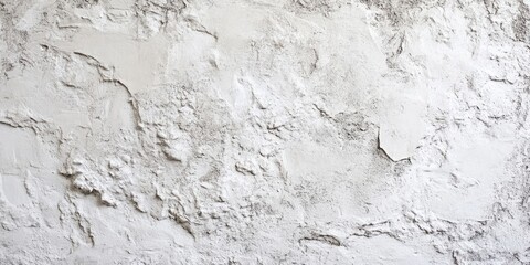Fototapeta premium Textured white concrete wall with grunge finish showcasing rough surface and light gray tones, ideal for interior design projects and banners
