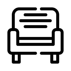 Armchair line icon