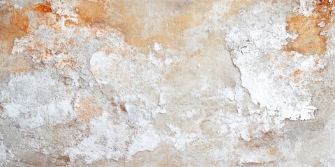Textured stone wall background in light brown and white shades with scratches and imperfections providing ample copy space for various design uses