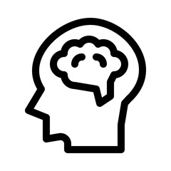 Human Brain line icon
