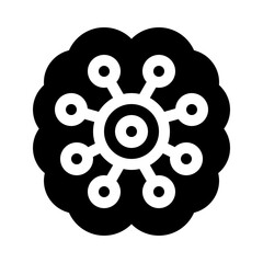 Mind Map glyph icon
