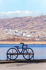 Fototapeta premium Lisi lake close to Tbilisi in the winter season