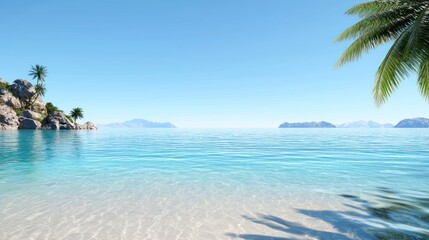 Serene Tropical Beach Scene