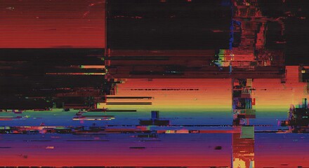 Creative glitch texture, video background static color noise glitch error video damage bad interference and no signal, Test Screen Glitch abstract Texture