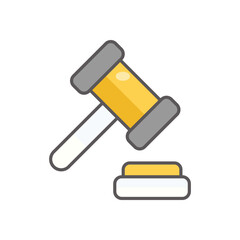 Law icon business vector concept stock graphic