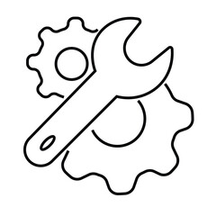 Settings icon vector, Settings vector illustration.