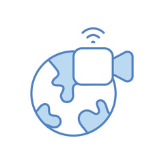 Obraz premium Video icon business vector concept stock graphic