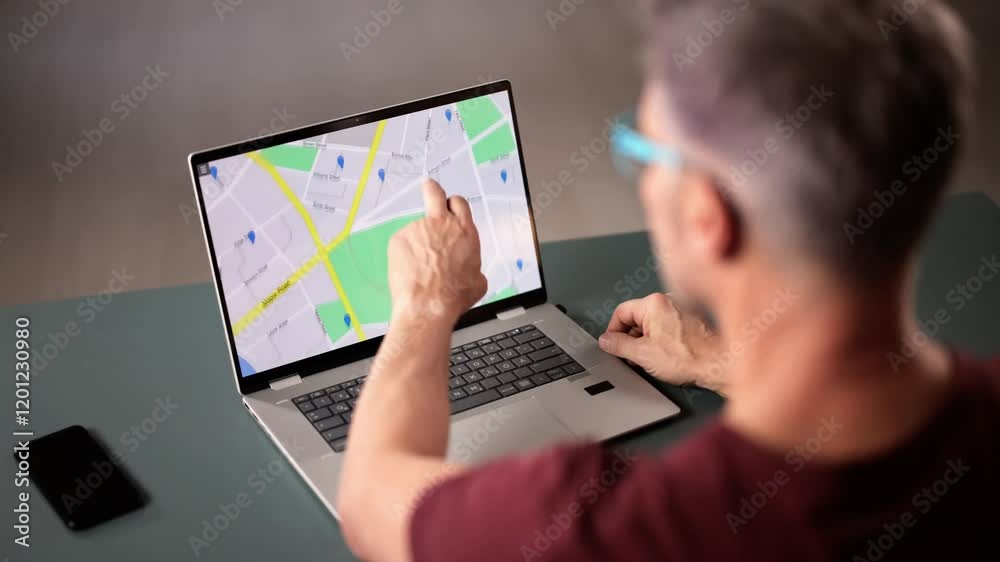 Poster gps location map search
