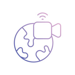 Video icon business vector concept stock graphic