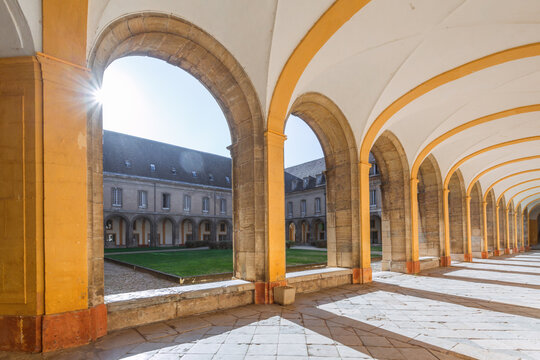 Cluny abbey cloister, Saone et Loire, Burgundy, France