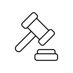 Law icon business vector concept stock graphic