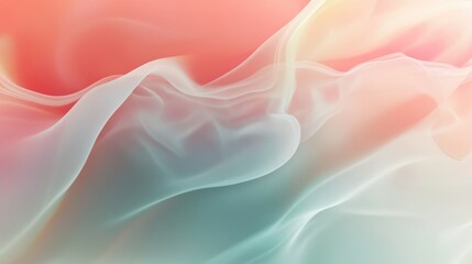 Lush gradients and tranquil atmosphere in high fidelity abstract digital imagery