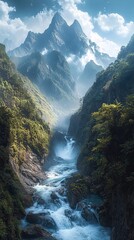 tiger leaping gorge china landscape