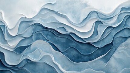 Obraz premium Dynamic blue and gray textures abstract digital art from an aerial perspective