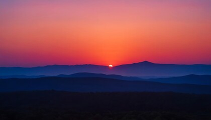 Obraz premium Abstract sunrise gradient texture blending red and blue hues with a soft grainy overlay, ideal for modern and aesthetic designs. 3