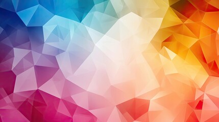 Obraz premium Polygon watercolor concept. A vibrant, abstract background with colorful polygonal shapes and gradients.