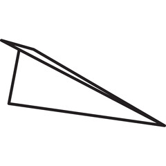paper plane line icon