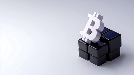 Bitcoin Cryptocurrency Puzzle Cube: A Digital Currency Concept