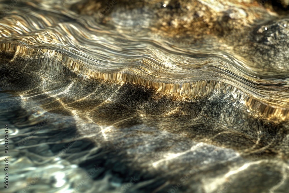 Poster a close-up view of a wave in a body of water, great for use in travel or nature-related projects