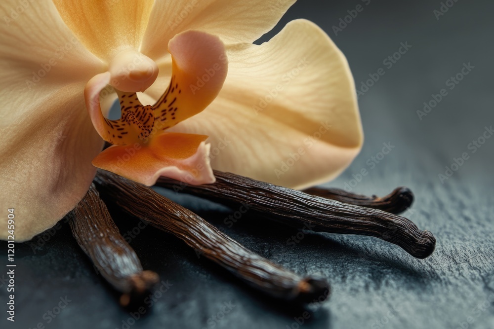 Poster a close-up shot of a single flower on a table