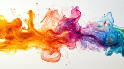 Vibrant digital artwork intertwining fluid gradients in coherent abstraction