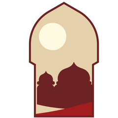 Flat Arabic Window