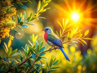 Obraz premium Majestic Bird with Olive Branch - Aerial Drone Photography
