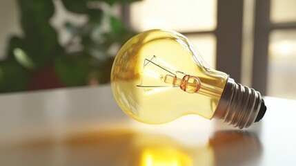 A single desk lamp sitting on a table, ready to provide light