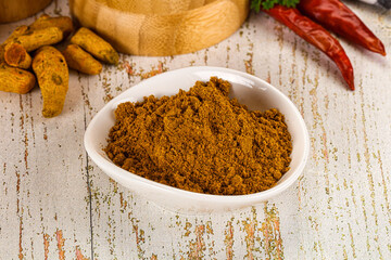 Indian cuisine - curry powder for culinary