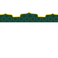 Obraz premium Islamic Footer Decoration