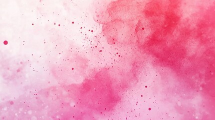 Fototapeta premium Delicate pink watercolor strokes and splatters blend to create an inviting and calming backdrop perfect for artistic expressions and designs
