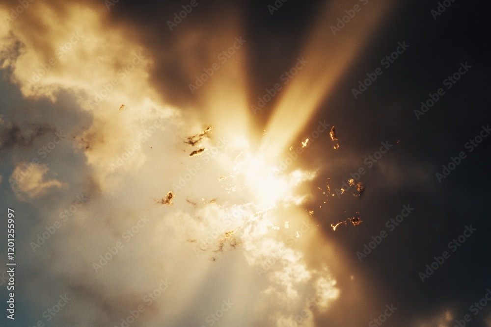 Poster a group of birds soaring through a cloudy sky, great for use in backgrounds or illustrations