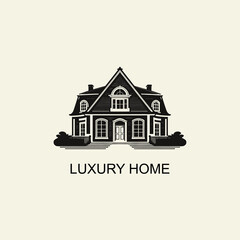 Classic luxury house logo design