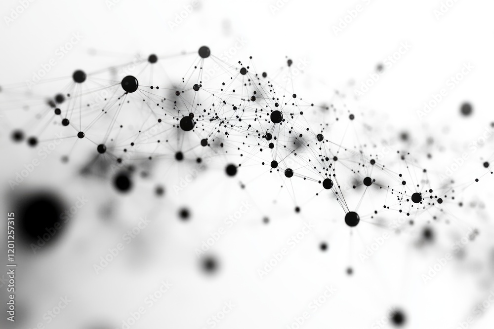Aufkleber A close-up shot of a collection of small dots in various sizes and shapes