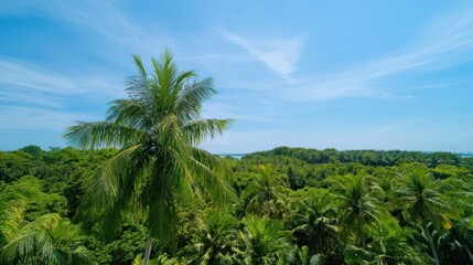 Naklejka premium Tropical Island Landscape
