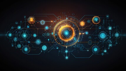 Obraz premium Innovative technology futuristic