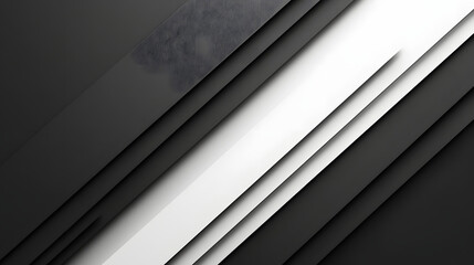 Obraz premium Black white dark gray abstract background. Geometric pattern shape. Line triangle polygon angle. Gradient. Shadow. Matte. 3d effect. Rough grain grungy. Design. Template. Presentation.