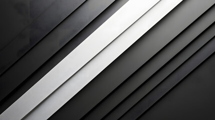 Obraz premium Black white dark gray abstract background. Geometric pattern shape. Line triangle polygon angle. Gradient. Shadow. Matte. 3d effect. Rough grain grungy. Design. Template. Presentation.